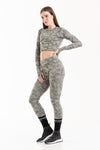 Army - Conjunto 2 Piezas: Legging + Bra Crop