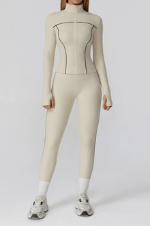  Trace – Set Deportivo 2 Piezas: Legging + Jacket Contour Fit