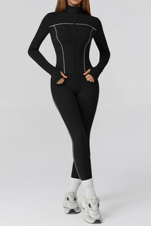  Trace – Set Deportivo 2 Piezas: Legging + Jacket Contour Fit