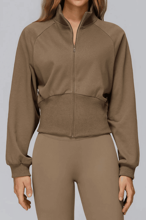 Veya - Cropped Performance Zip Jacket