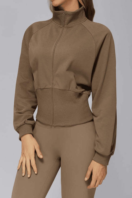 Veya - Cropped Performance Zip Jacket