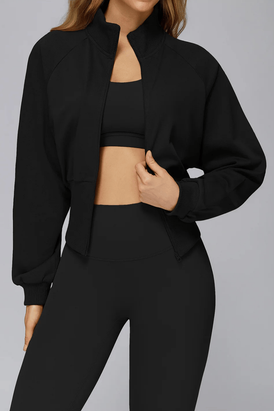 Veya - Cropped Performance Zip Jacket