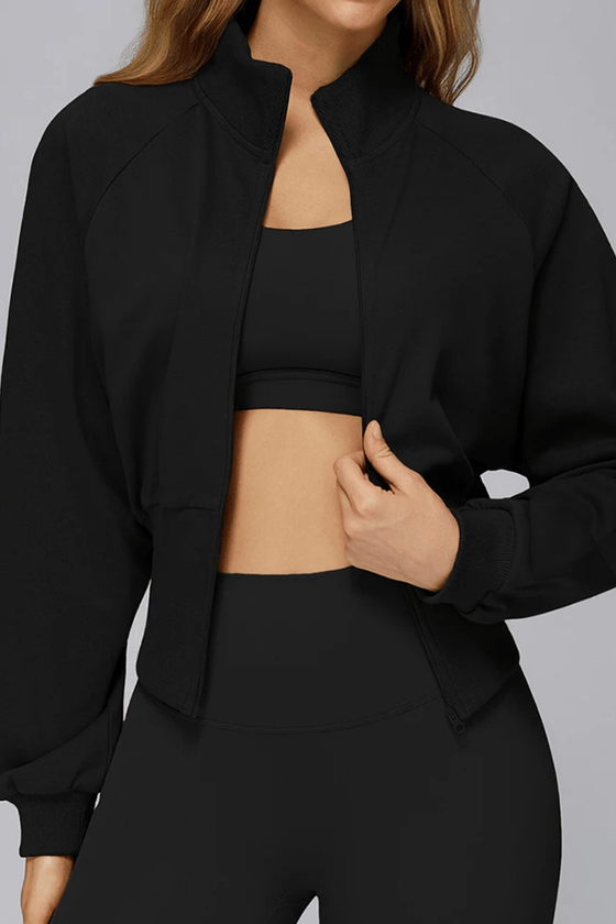 Veya - Cropped Performance Zip Jacket
