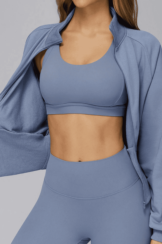 Veya - Cropped Performance Zip Jacket