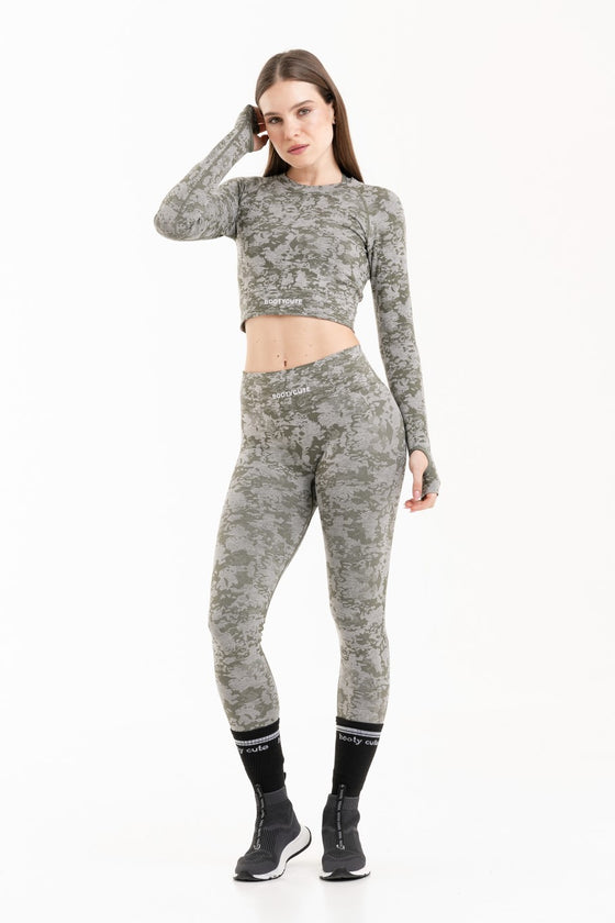 Legging Set Army Crop