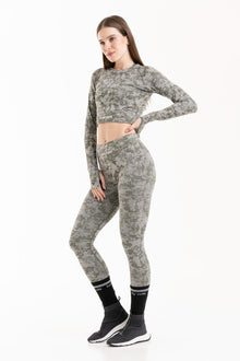  Legging Set Army Crop